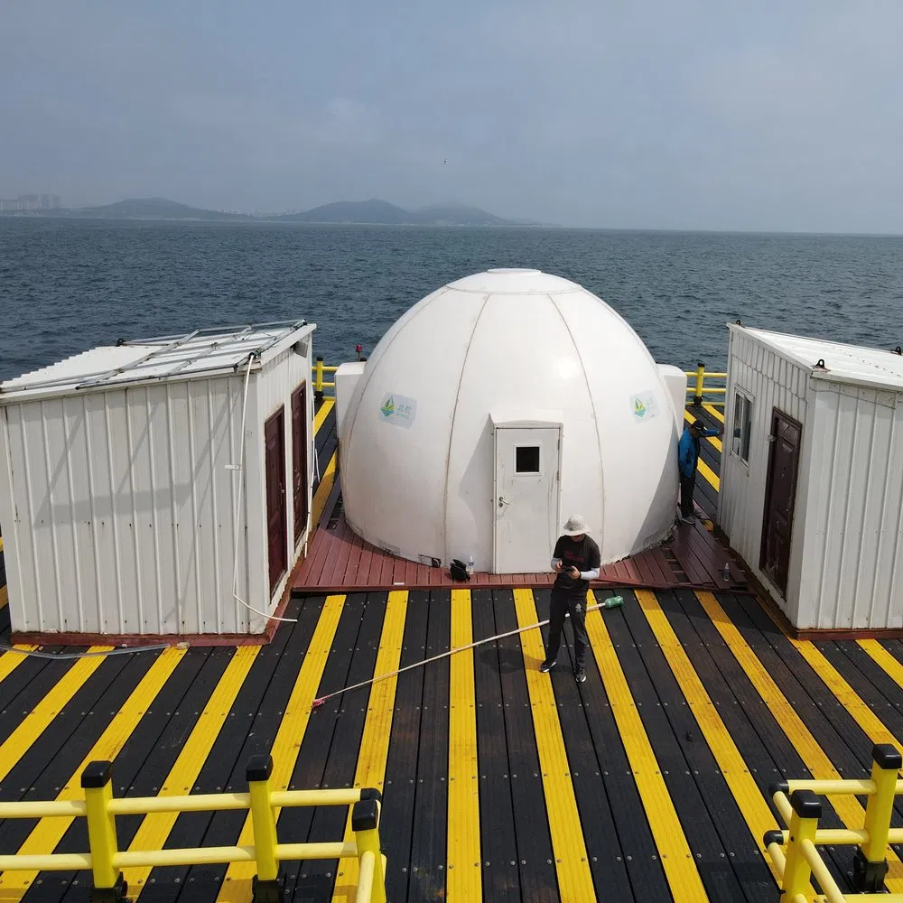 Inflatable Floating Dock Platform for Floating Solar Power Plant