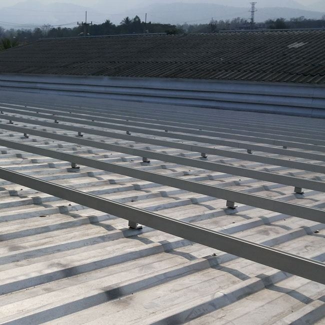 Heavy-Duty Solar Panel Mounting Rail with Extruded Aluminum Design
