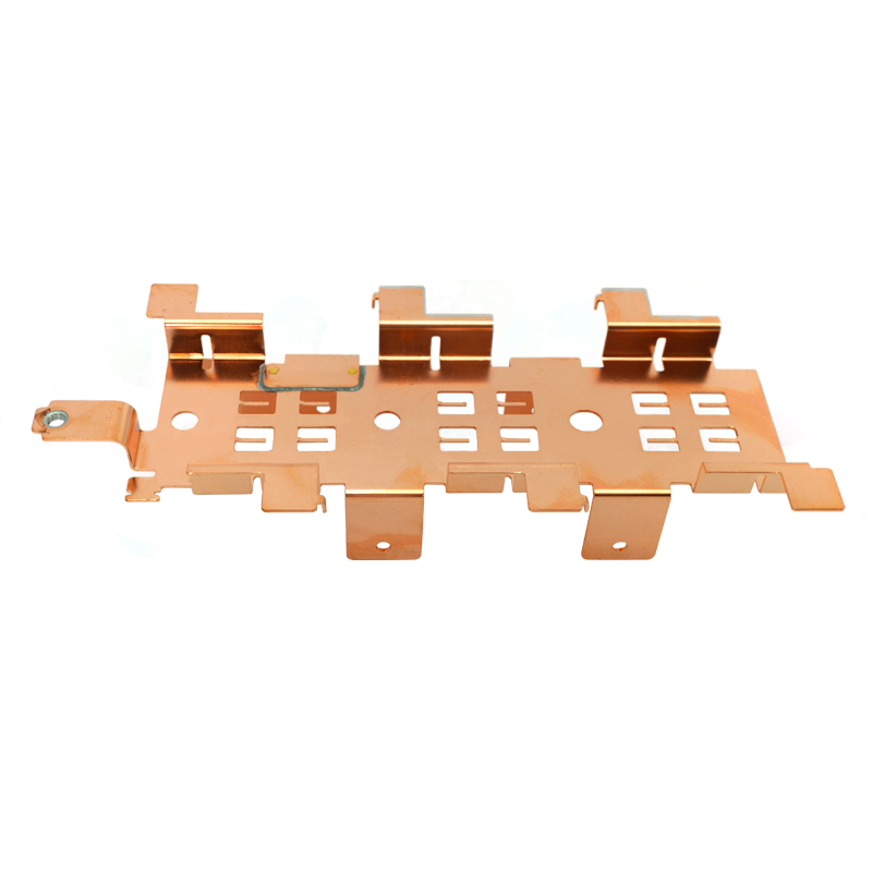 Customized Rivet Pressing Bent Busbar Bracket in High-Quality Copper Material