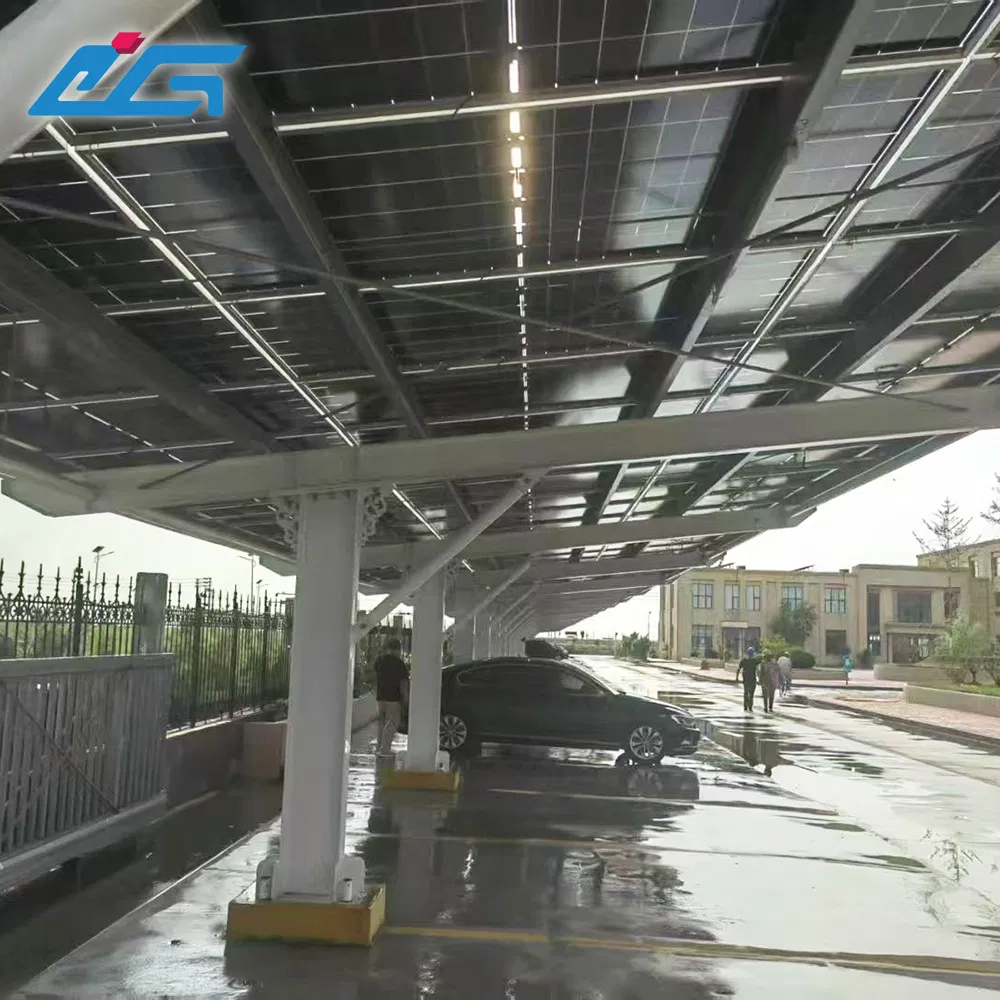 Customizable Nine-Post Steel Solar Carport Structure From China