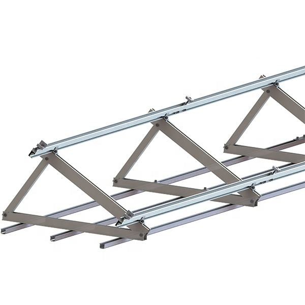 East-West Solar Ballasted Mounting System Solar Flat Roof Ballast Mounting Structure