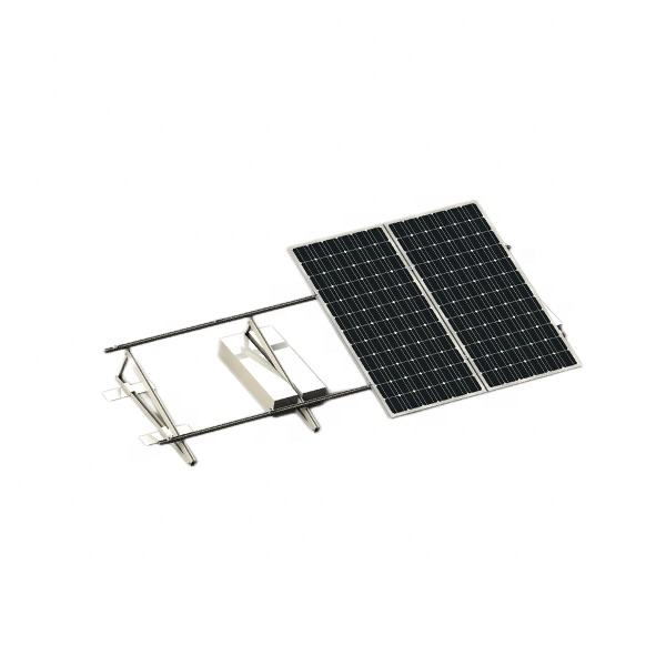 East-West Solar Ballasted Mounting System Solar Flat Roof Ballast Mounting Structure