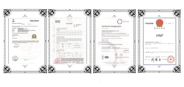 Certificates