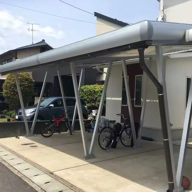 New Design Solar Roof Carport Support Custom Colour PV Parking Structure Solar for Home