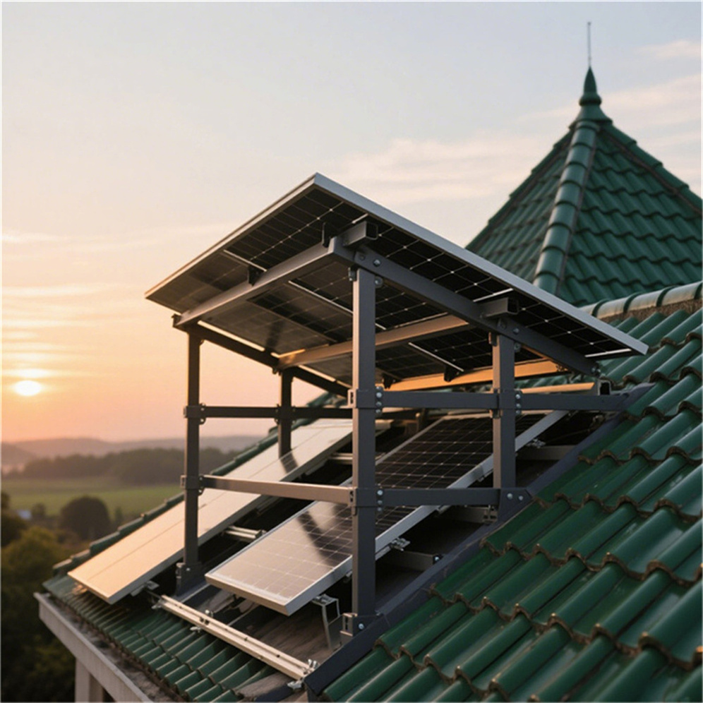 OEM Custom Ballasted Solar Panel Roof Mounting System Flat Roof Solar Panel Mounting Structure