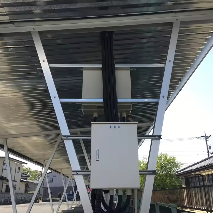 New Design Support Custom Colour Solar Carport Manufacturers with PV Parking Structure