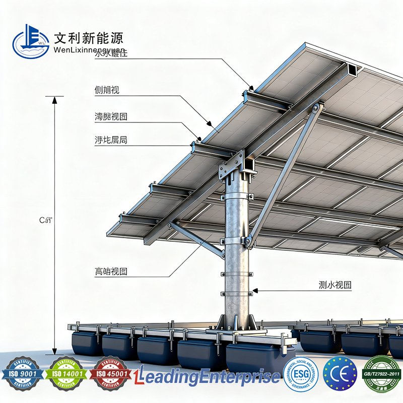 Innovative Marine Solar Floating Platform with Anti-Corrosion Features