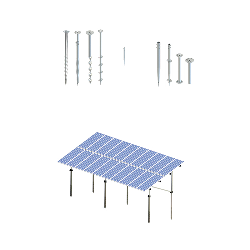 Hot DIP Galvanizing 2000mm Pile Foundation Solar Ground Screw
