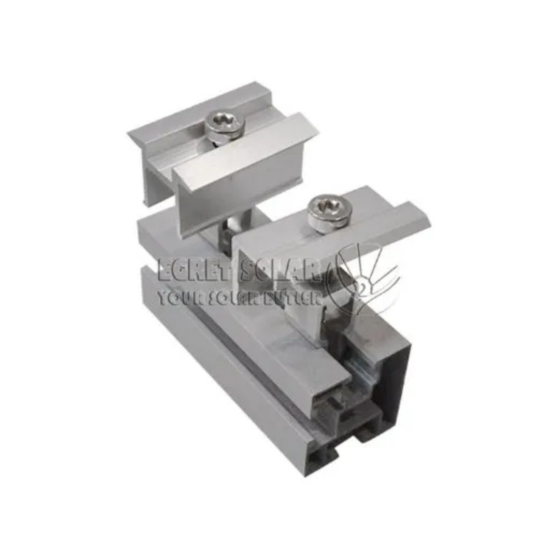 Solar Aluminum Rail PV Panel Mounting System Installation Aluminum Profile