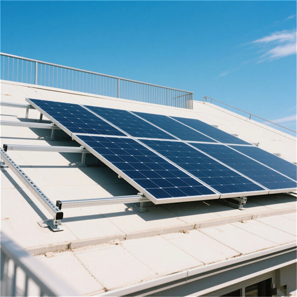 OEM Custom Ballasted Solar Panel Roof Mounting System Flat Roof Solar Panel Mounting Structure