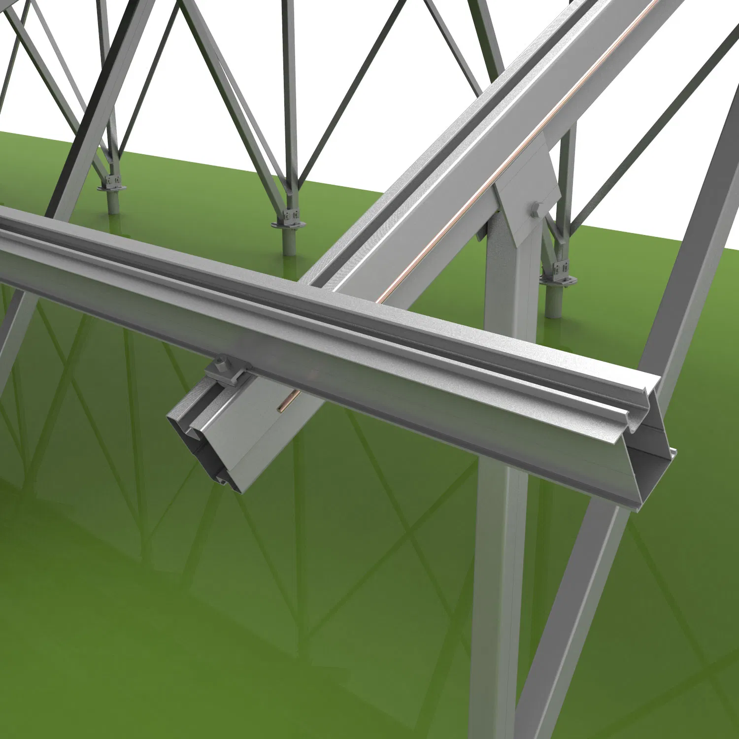 New Design Ground Screw Solar Mounting Photovoltaic Bracket Structure System