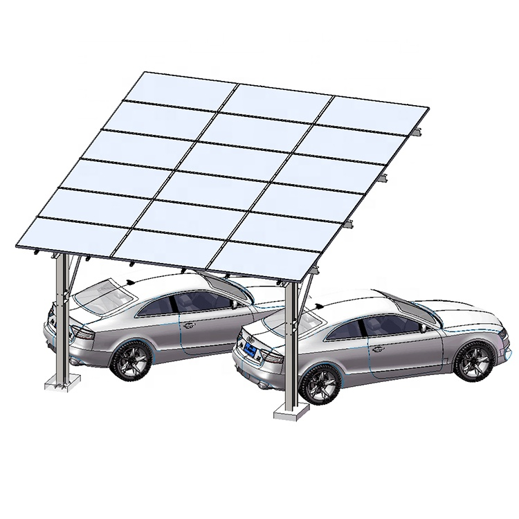 Easy to Install Carport Solar Mounting Parking Shed Solar Mounting System Carport Solar Panel Structure