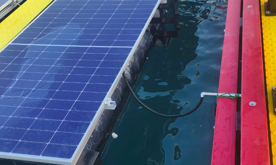 Inflatable Floating Dock Platform for Floating Solar Power Plant