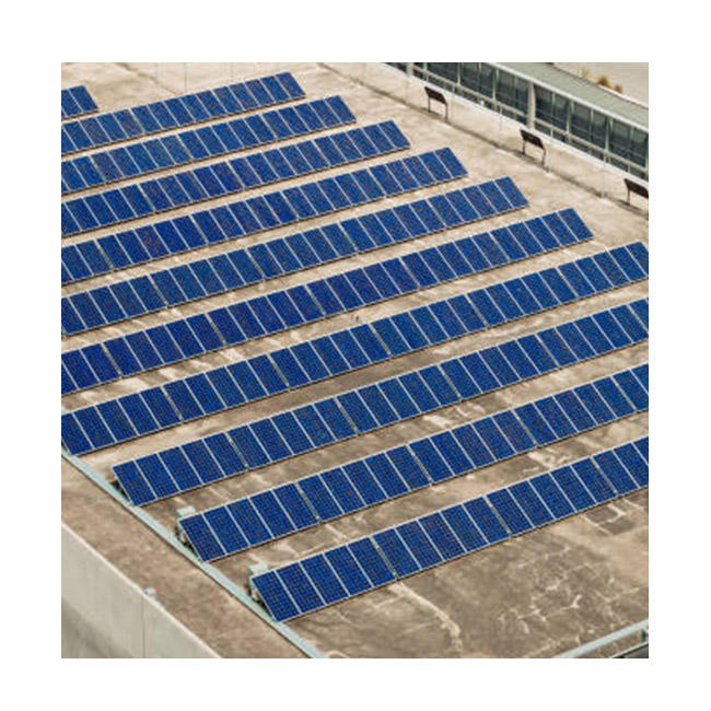 High Ease of Use and Easy Installation Solar Flat Roof Ballasted Mounting System Triangles Bracket