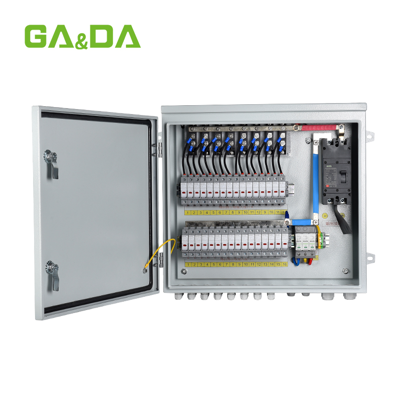 Solar String Box 16 Input 1 Output 1000V IP65 DC Combiner Box for PV Safety