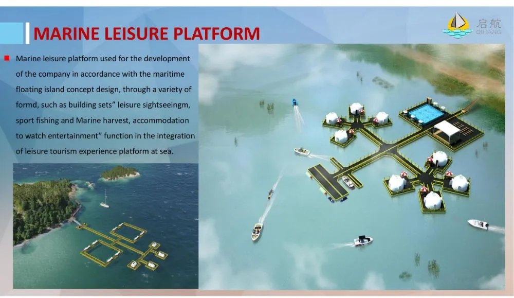 Floating Solar PV Platform Solar Dock for Marine Aquaculture
