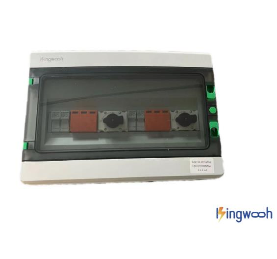 Kingwooh Energy 2 Strings Array 16A 500V 1000V DC Solar PV Combiner Box for Solar System
