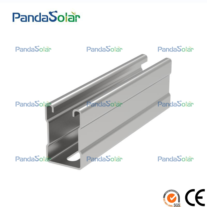 Durable Galvanized Steel Solar Rail Solar Ground Solar Mounting System Rack Rails