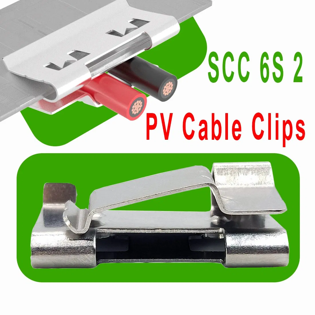 Scc906s2 Nspv Stainless Steel Wire Clip Solar PV Cable Clips