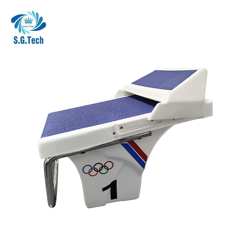 Water Crown Manufacturer Sells Luxury Anti Slip Fiberglass Competition Starting Platform