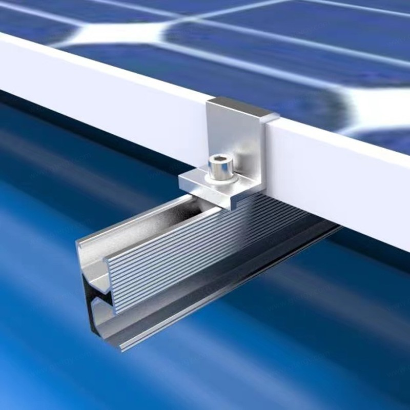 Aluminum Profile Roof Rail for Roof Solar Mounting System