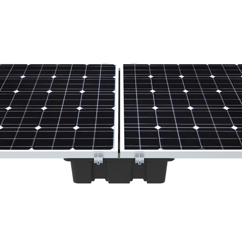 Factory Plastic Bin Solar Mounting System Support Ballasted for Ground Flat Roof System Plastic Bucket with Clamps in Stock