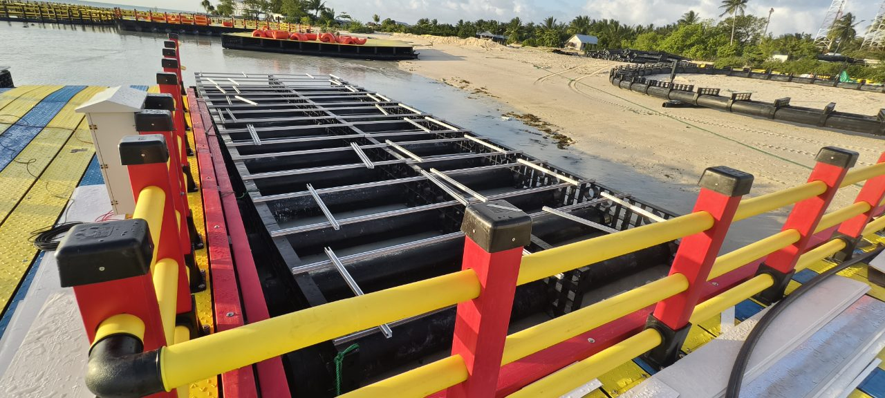 Floating Solar PV Platform Solar Dock for Marine Aquaculture