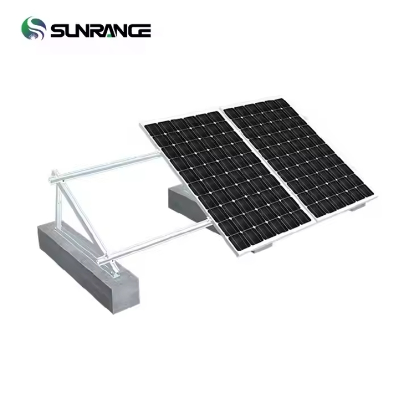 Easy Installation Solar Mounting System with Flat Roof Panel Bracket Ballasted Roof Mounting Systems Solar Panels