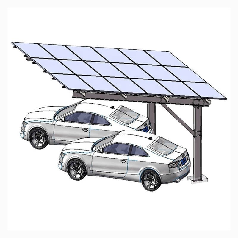Easy to Install Carport Solar Mounting Parking Shed Solar Mounting System Carport Solar Panel Structure