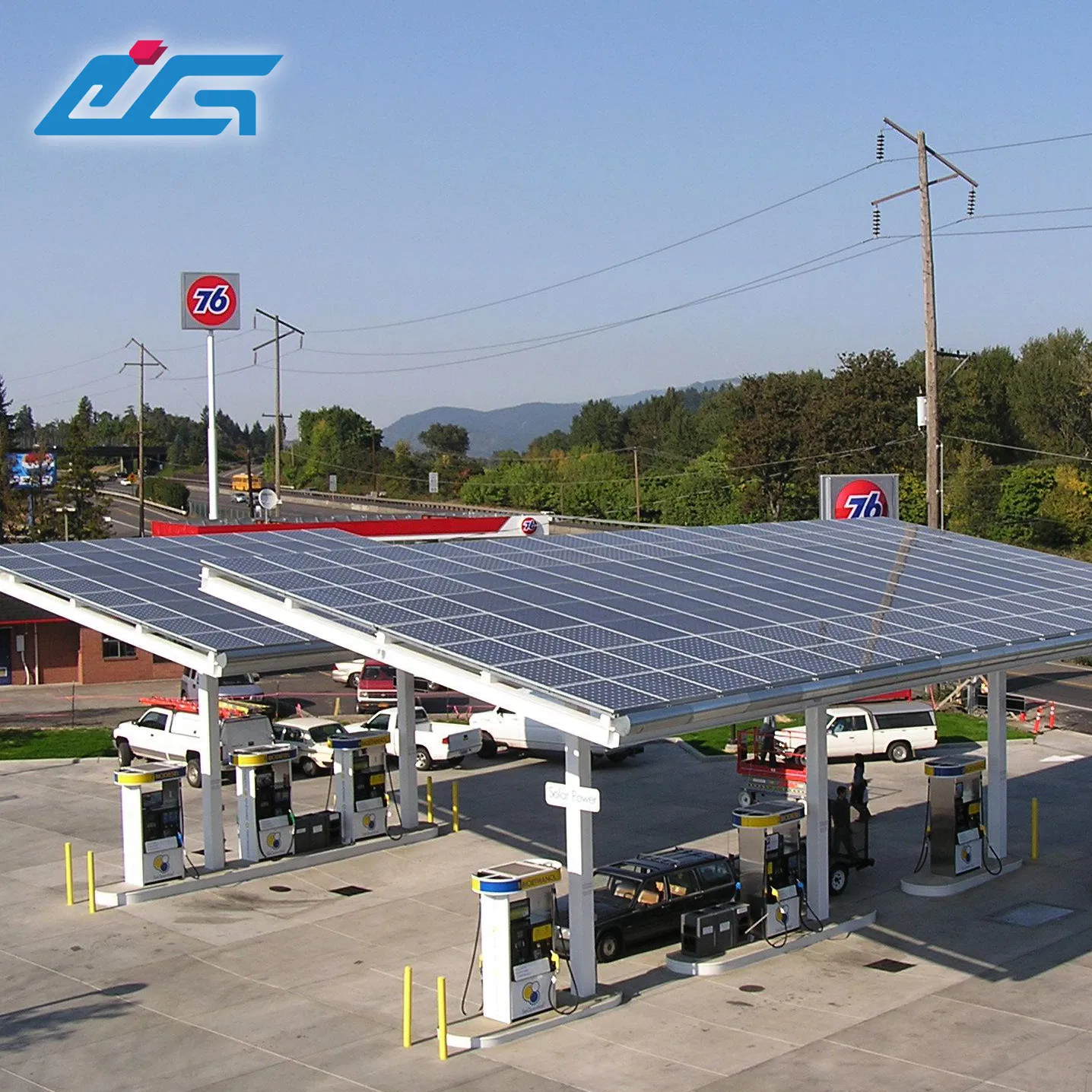 Nine Steel Solar Carport Support Structure - Customization Available Made in China