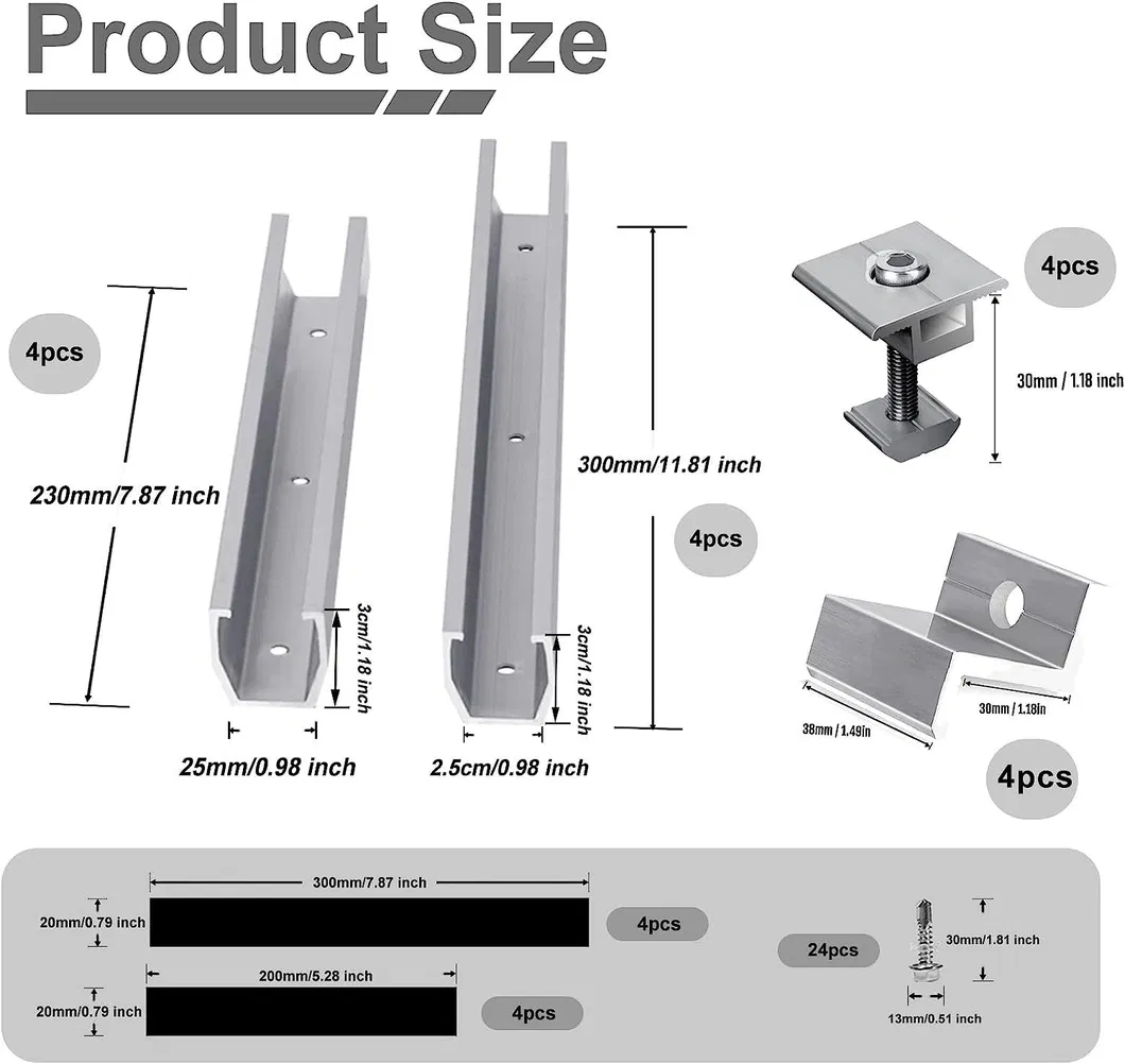 Solar Module Bracket Rail View 2