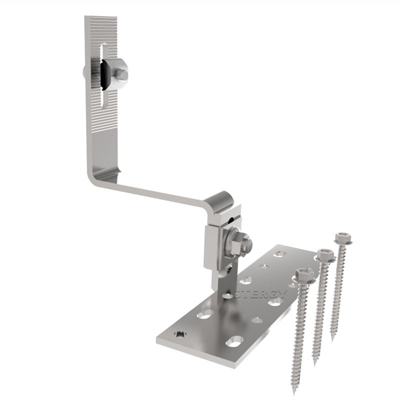 Adjustable Solar Hook Tile Roof Hook Solar Mounting System