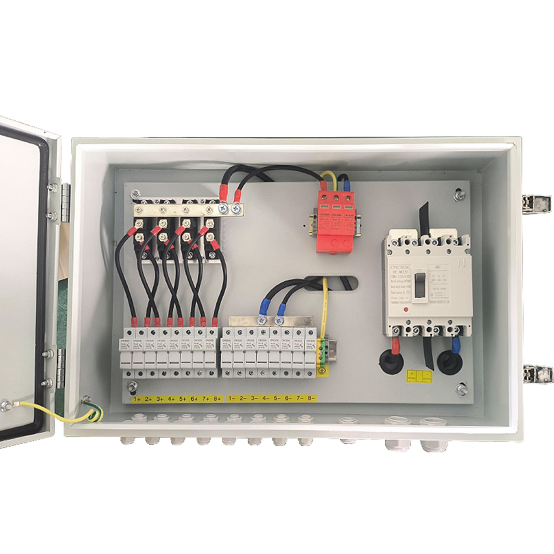 Outdoor Waterproof IP65 1000VDC PV Combiner Box 10 in 1 out 10 String Solar Surge Lightning Protection DC Combiner Box