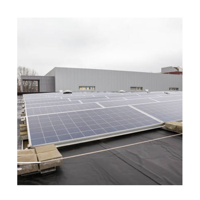 High Ease of Use and Easy Installation Solar Flat Roof Ballasted Mounting System Triangles Bracket