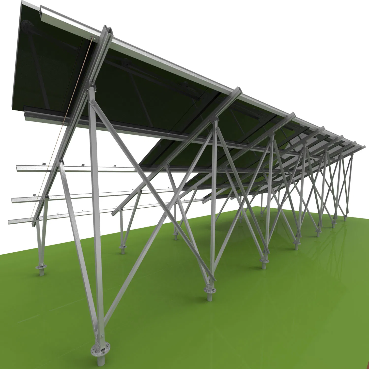 New Design Ground Screw Solar Mounting Photovoltaic Bracket Structure System