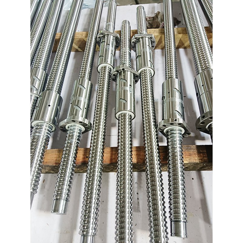 Factory Custom Stainless Steel Lead Screw C3/C5/C7 High Precision Double Nut Ball Screw Sfu Dfu Sfs Sfy Sfe Sfi Rolled Ground Ballscrew Assembly for CNC Machine
