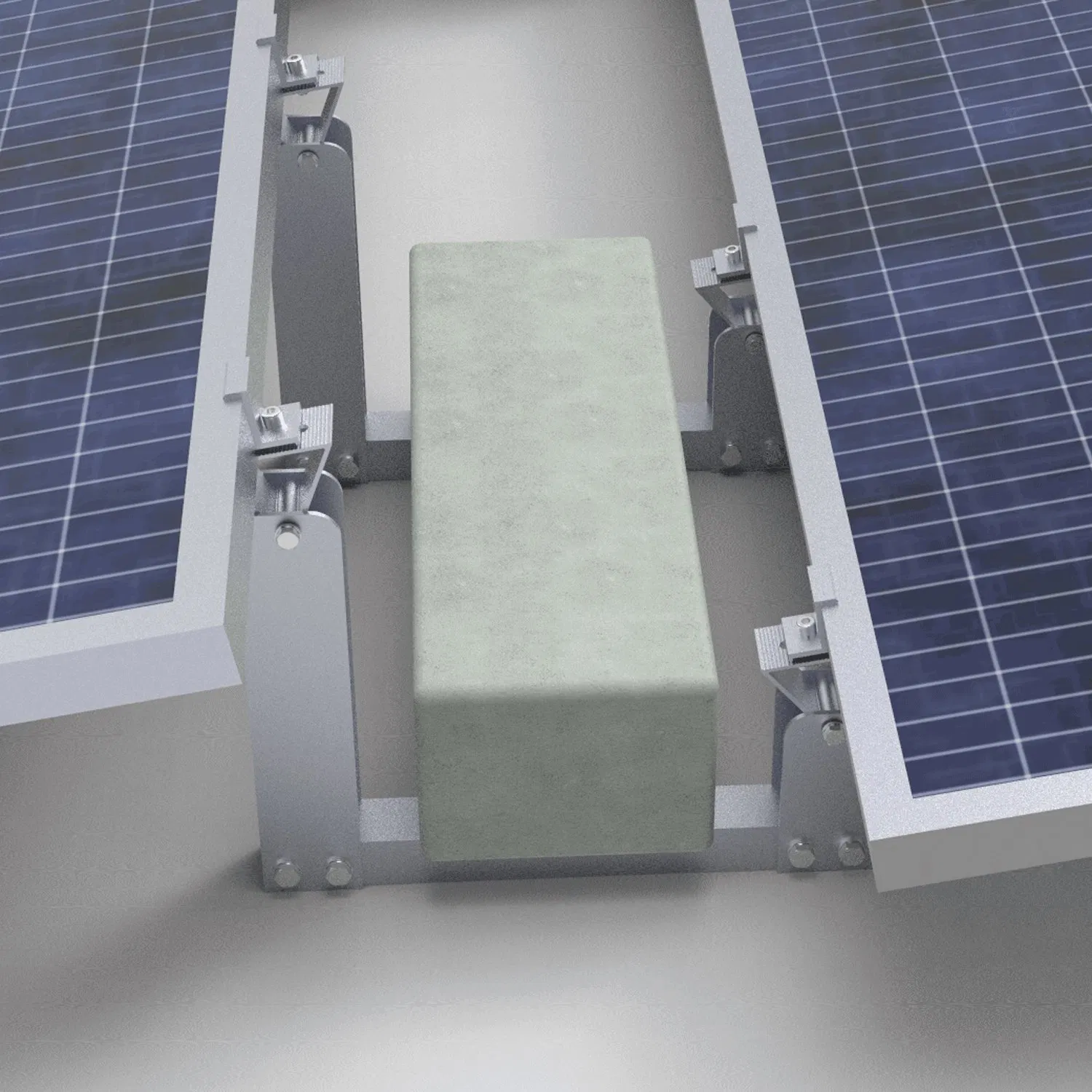 PV Mounting Structure Solar Panel Ballasted Photovoltaic Mounting System