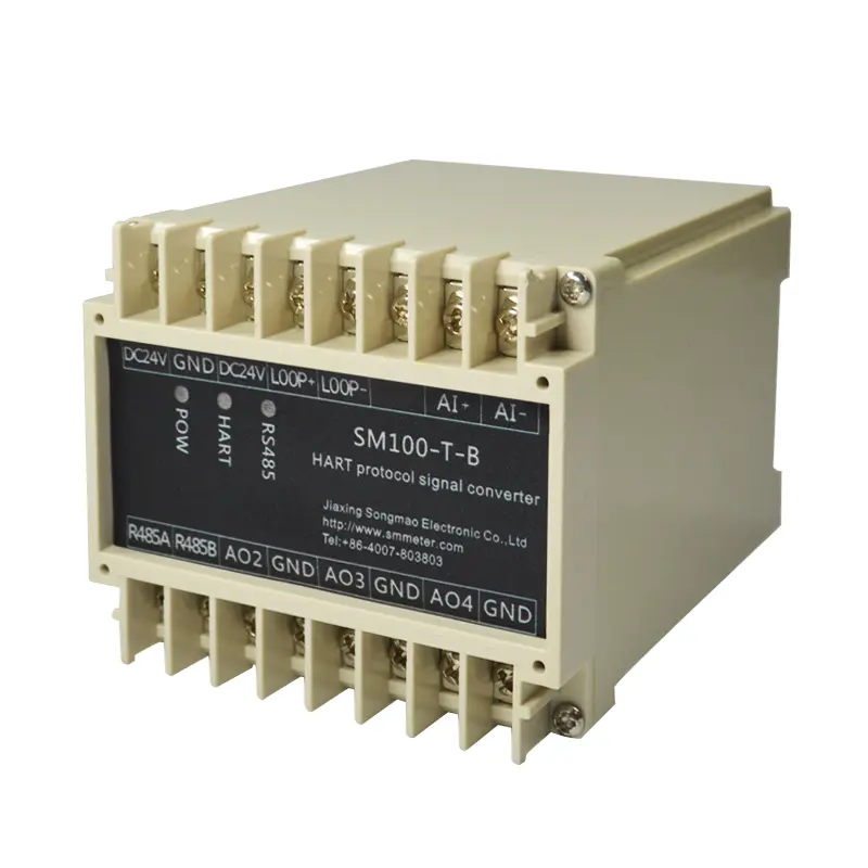 China Suppliers SM100-T-B HART Protocol Signal Converter, 4-20mA, RS485 Interface for Industrial Applications