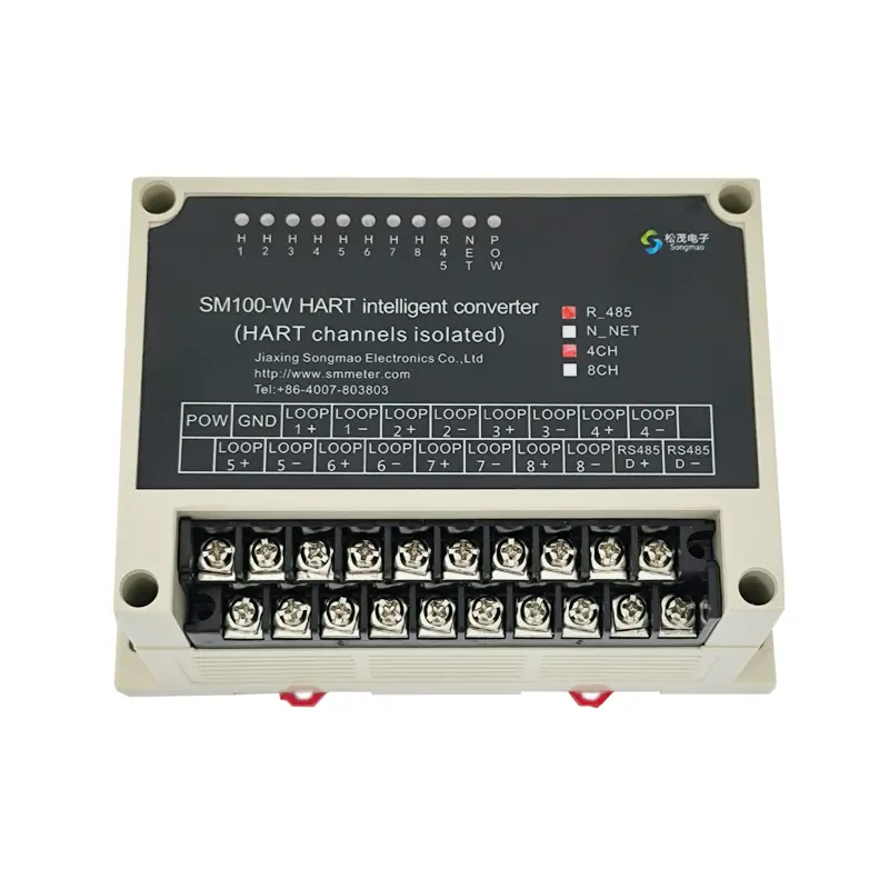 China 8-channel HART to MODBUS RS485 protocol converter, Modbus-TCP gateway SM100-W Songmao Manufacturers, Suppliers