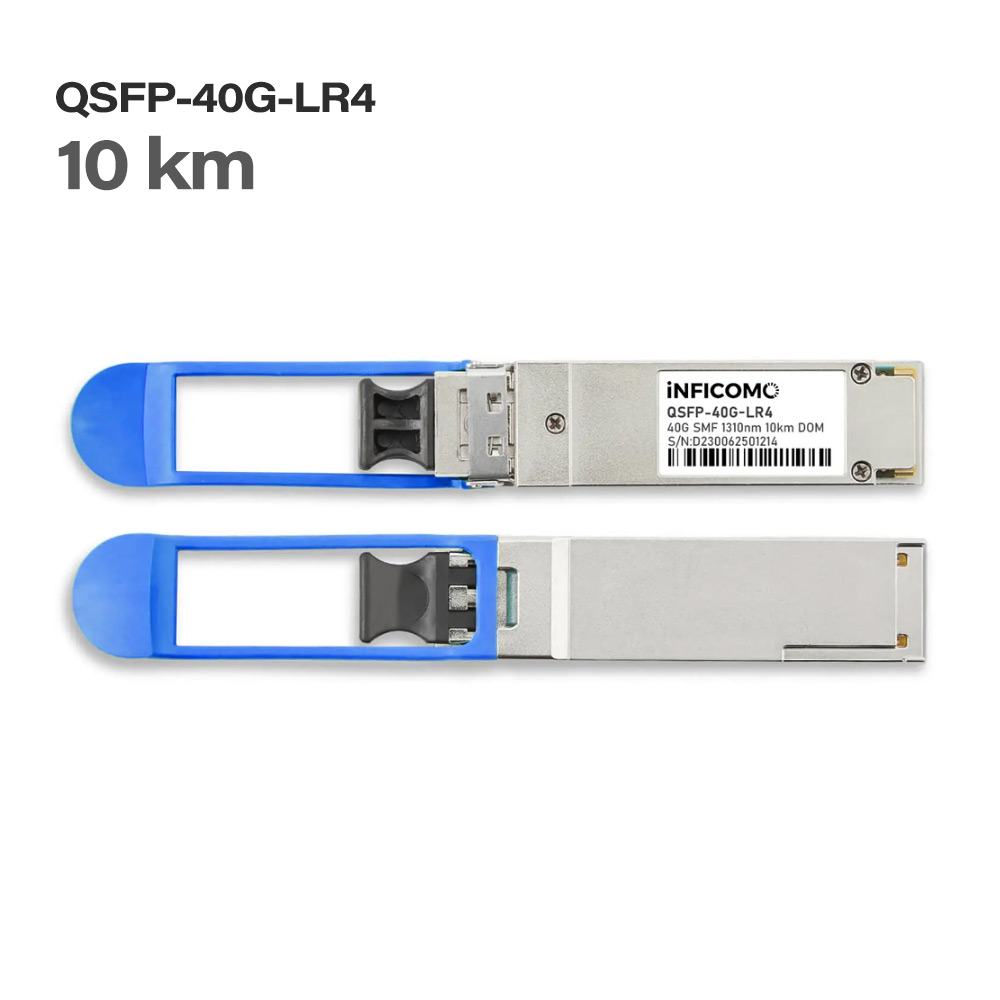 Host FEC QSFP-40G-PLRL4 QSFP+ 1310nm 2km DOM MPO-12/APC SMF Fiber Optic Transceiver Module