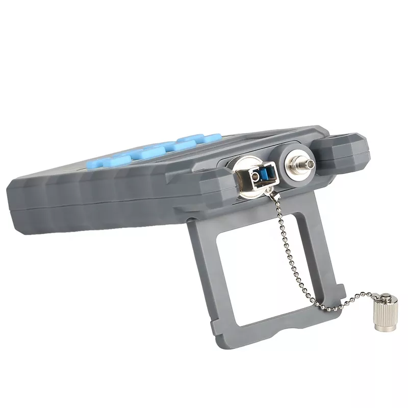 All-in-one Optical Fiber Cable Tester 1mw/10mw Optical Power Meter -70 to +10dbm Visual Fault Locator Gray