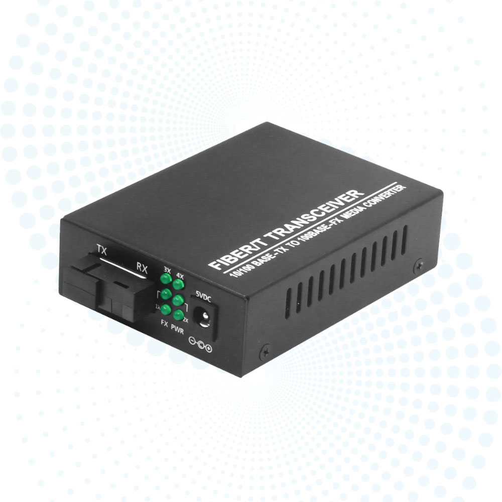1*100Base-Fx to 4*RJ45 Fiber Media Converter Single Mode 20km SC 10/100Mbps Ethernet Converter