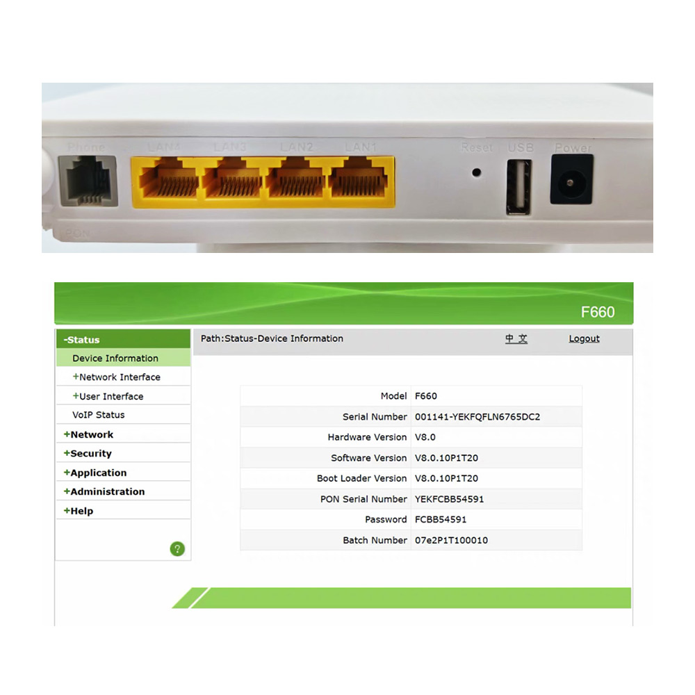 Product Front View
