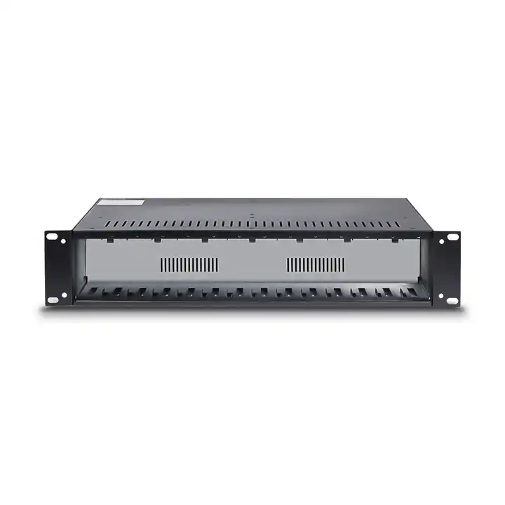 14-Slot Media Converter Chassis Front View