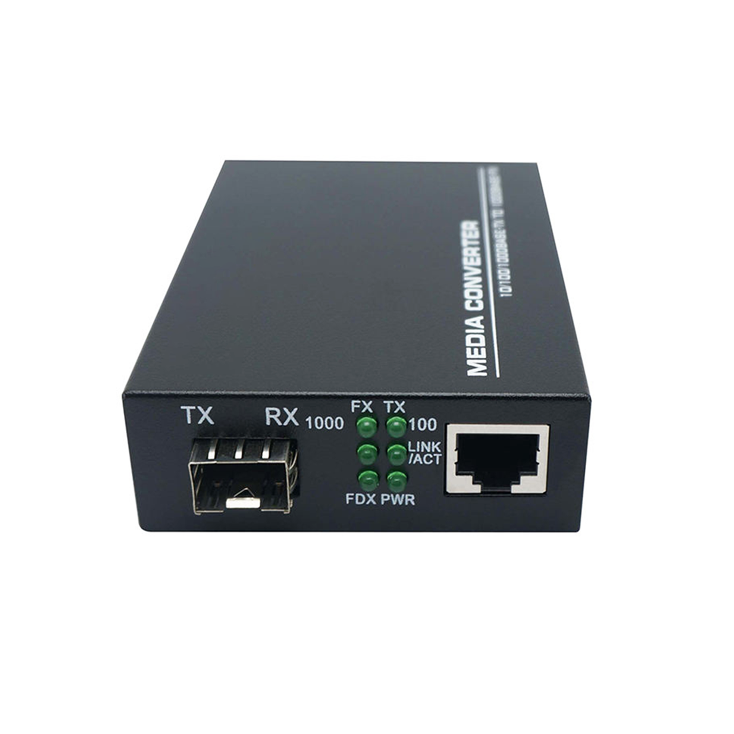 1SFP 1RJ45 Ports 10/100/1000Base Gigabit Converter 1000Base FX Fiber SFP Optic Media Converter