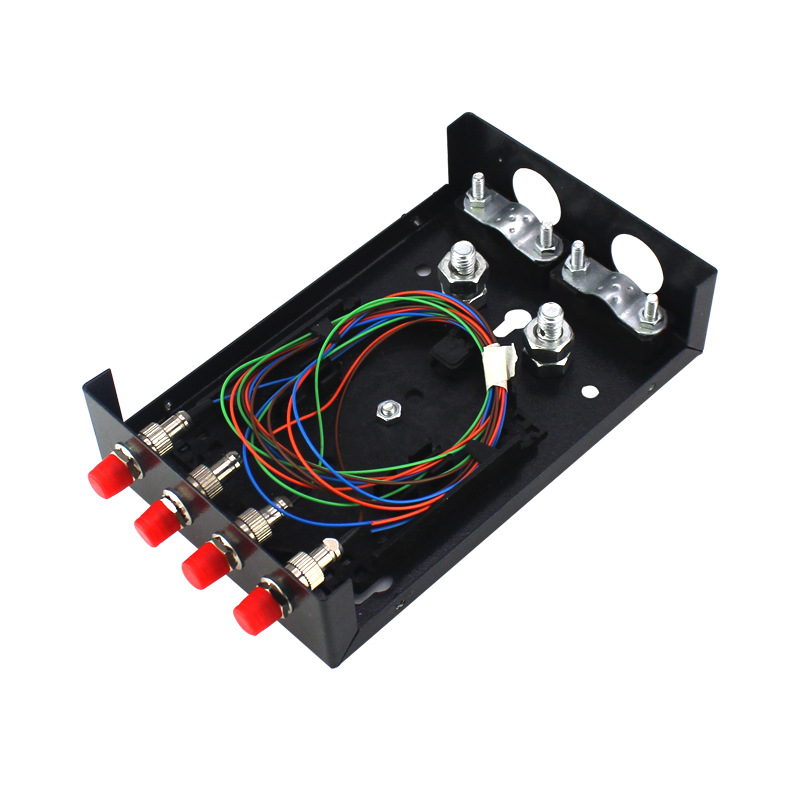 4/8 Port SC FC LC ST Fiber Optic Terminal Box Full Set Splice Box with Pigtail and Flange for FTTH Network