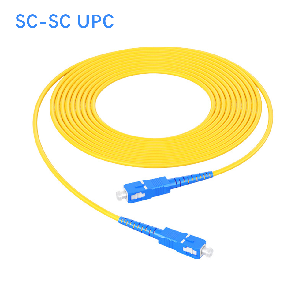 Factory Price Simplex G652D Fiber SC-SC/1M UPC Patch Cord FTTH IP Network 30-Year Warranty