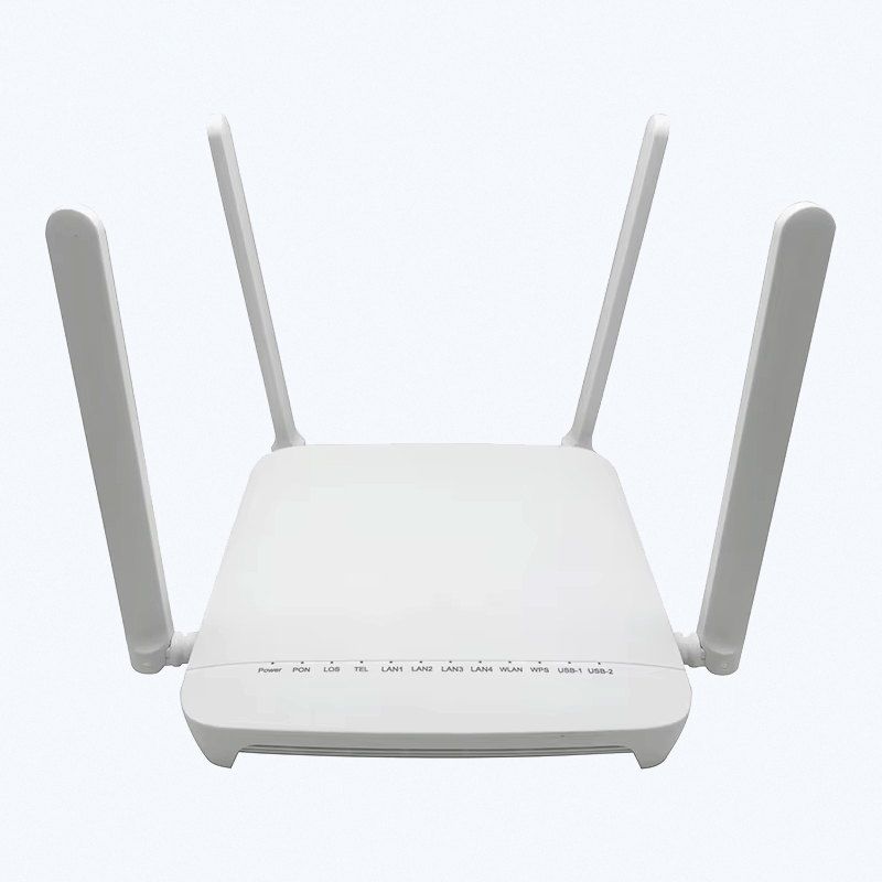F680 4GE+1POT+2USB+Dual Band 2.4G&5G WIFI 4 Antennas 5bdi Router with English Version for FTTH