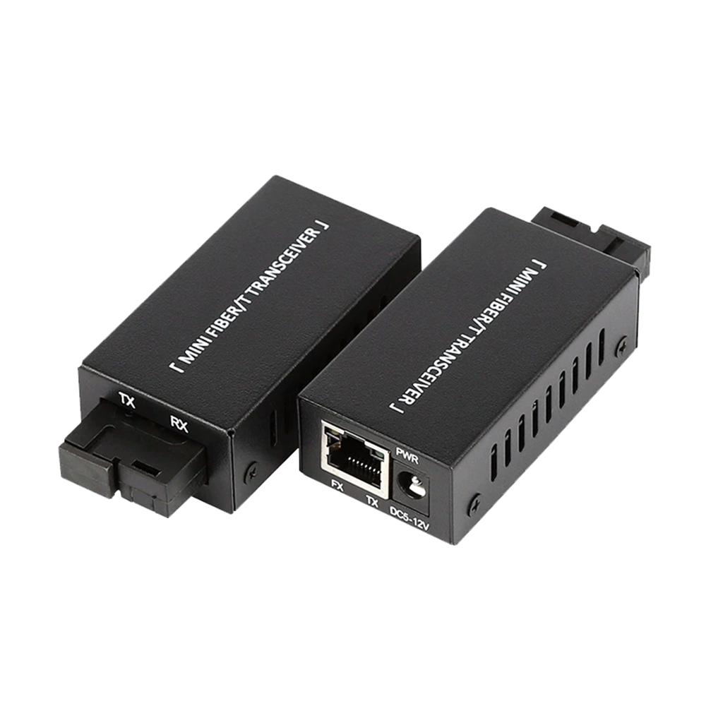 MINI Media Converter 1G Gigabit 10/1000M Base 1SC Fiber Port 1 RJ45 Ethernet Optical Fiber HTB Media Converter Switch