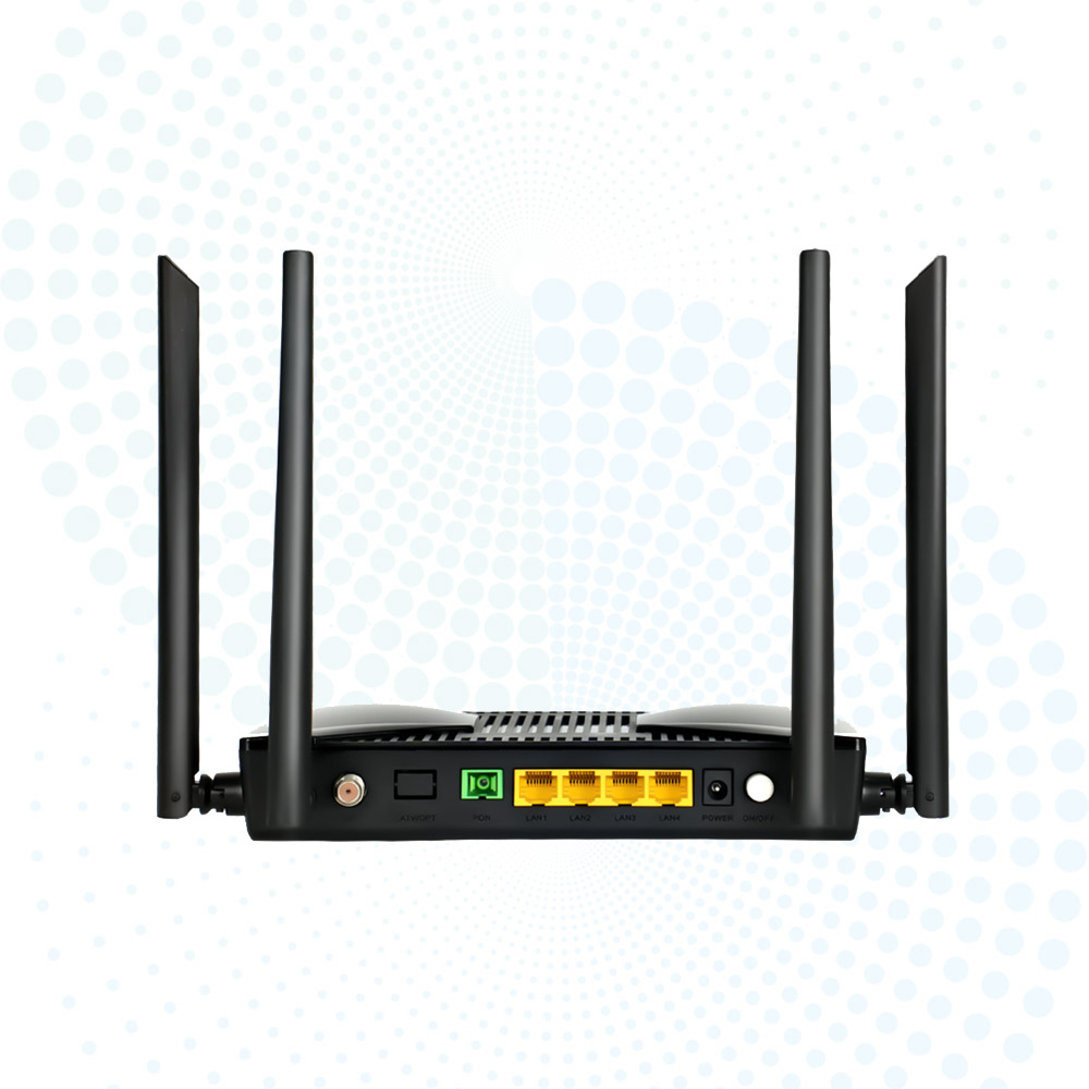 HD Streaming Dual-Band 2.4G/5G Wi-Fi ONU HG7024XZ 4* RJ45 + CATV FTTH GPON ONT